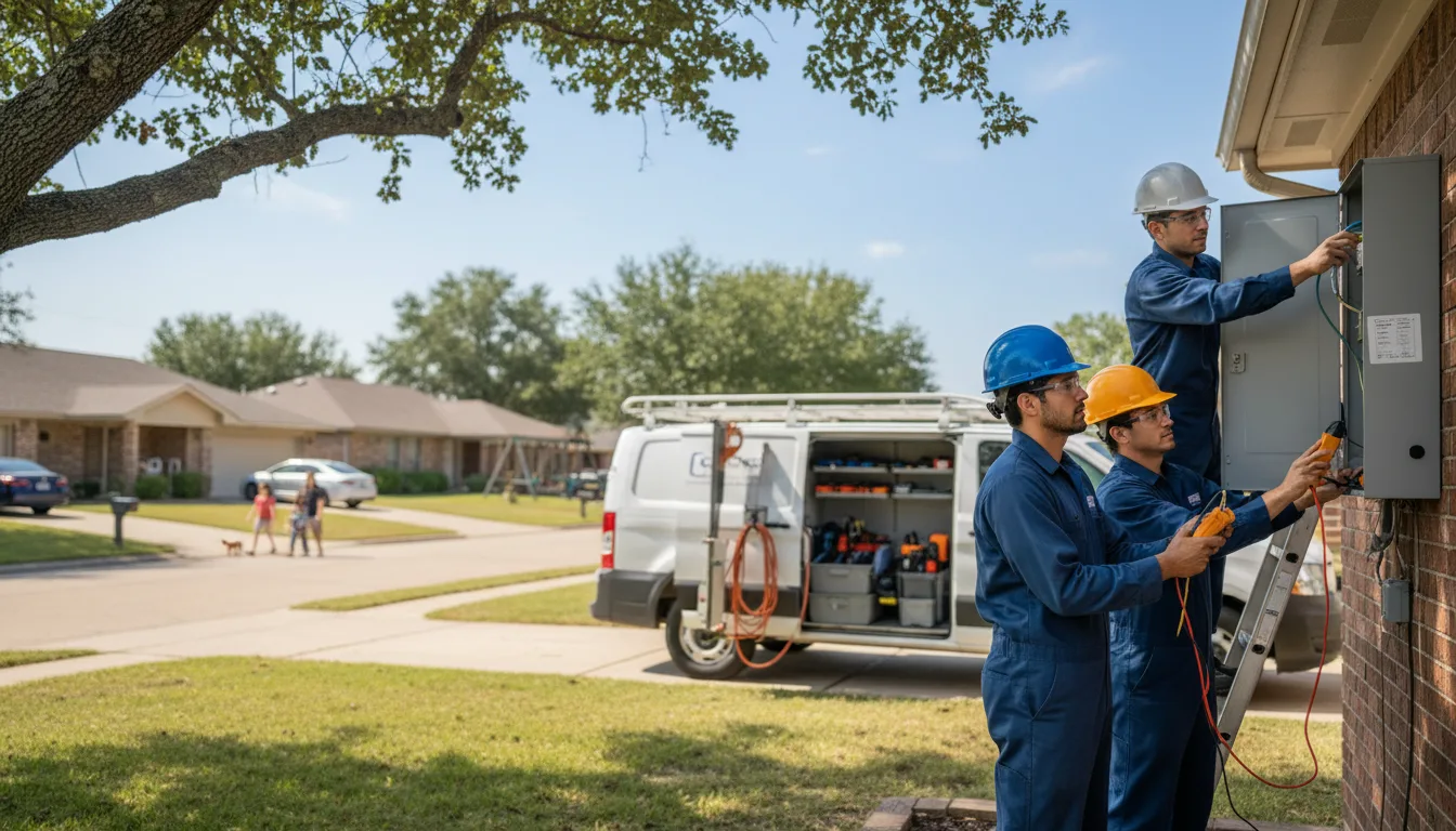 Certified electrician providing emergency electrical services in Midkiff, TX